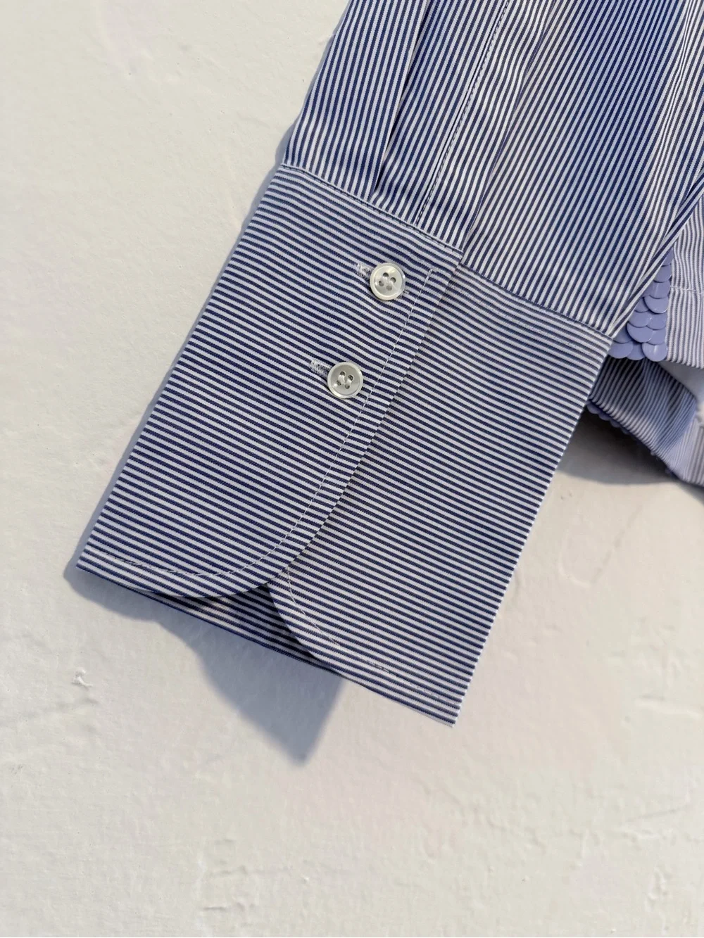 J. Crew Collection Periwinkle Sequin Striped Shirt